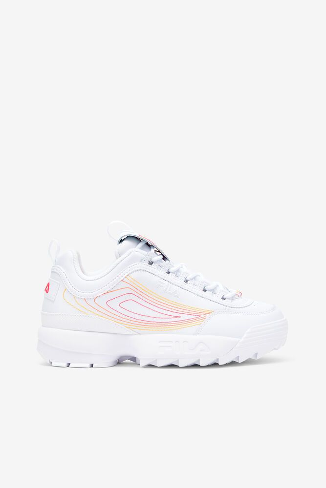 Fila Disruptor 2 Stitch Trainers White - Womens - 24980TGNC